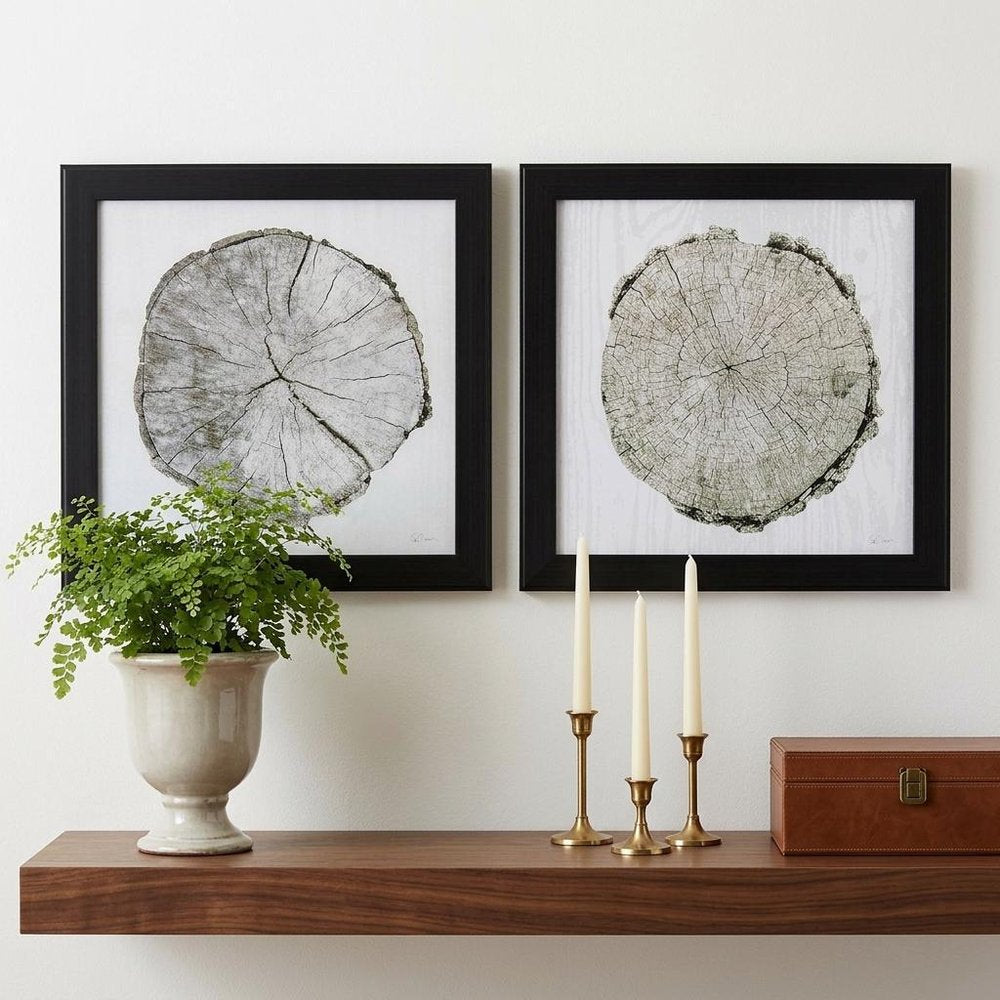 14" X 14" Dark Wood Toned Frame Woodland Years (Set Of 2) — view 4