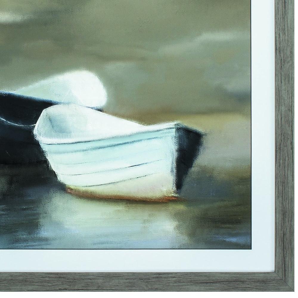 30" X 30" Woodtoned Frame Boat Friends — view 5