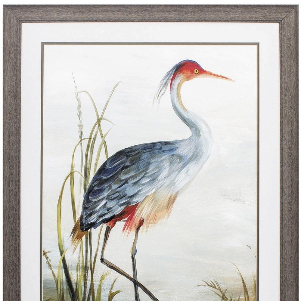 36" X 27" Brown Heron Framed Art — view 4