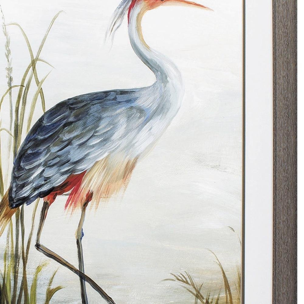 36" X 27" Brown Heron Framed Art — view 5