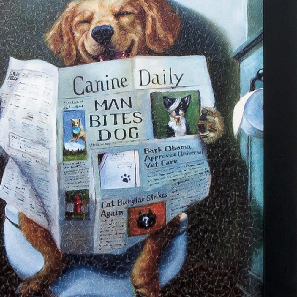 11" X 9" Black Dog Acrylic Framed Art — view 3