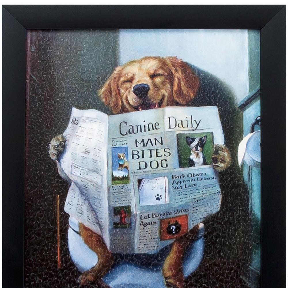 11" X 9" Black Dog Acrylic Framed Art — view 4