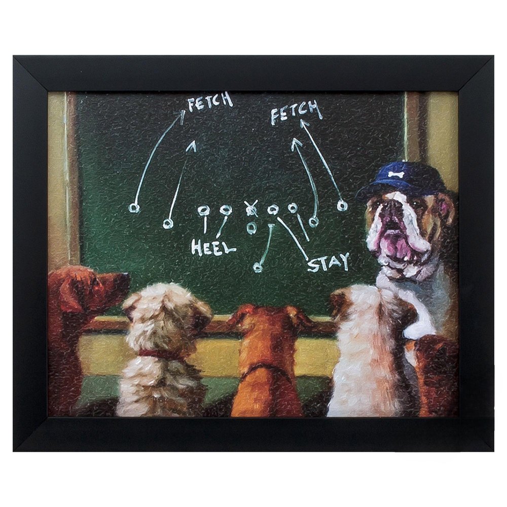 11" X 9" Black Frame Game Plan — view 1