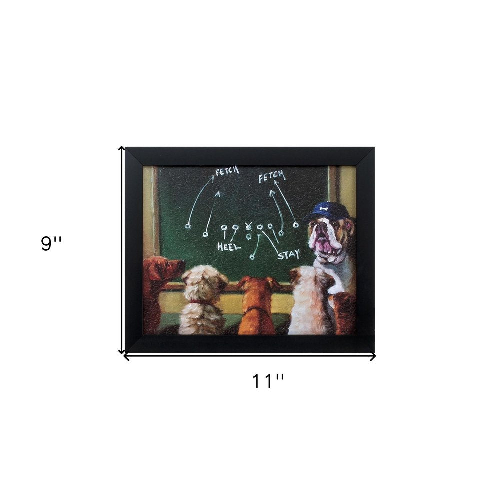11" X 9" Black Frame Game Plan — view 2