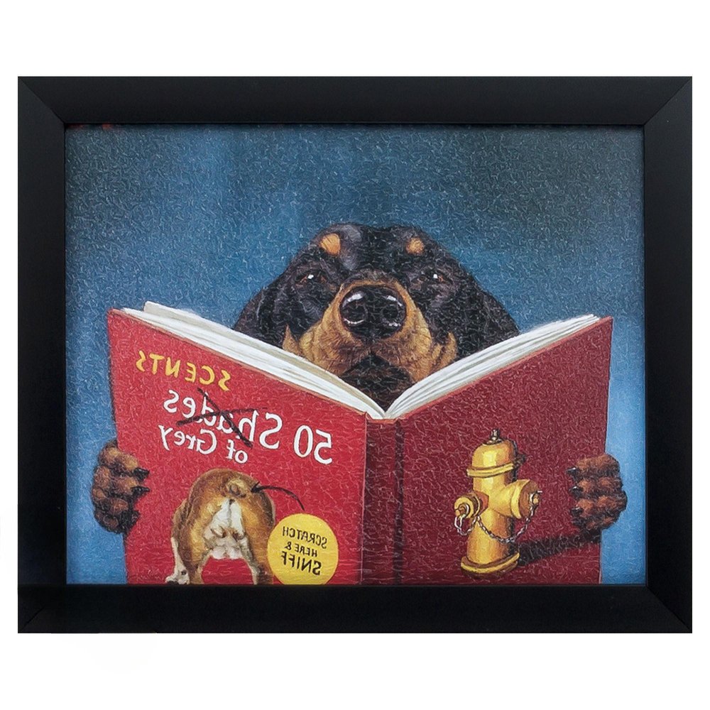 11" X 9" Black Frame 50 Scents Of Gray