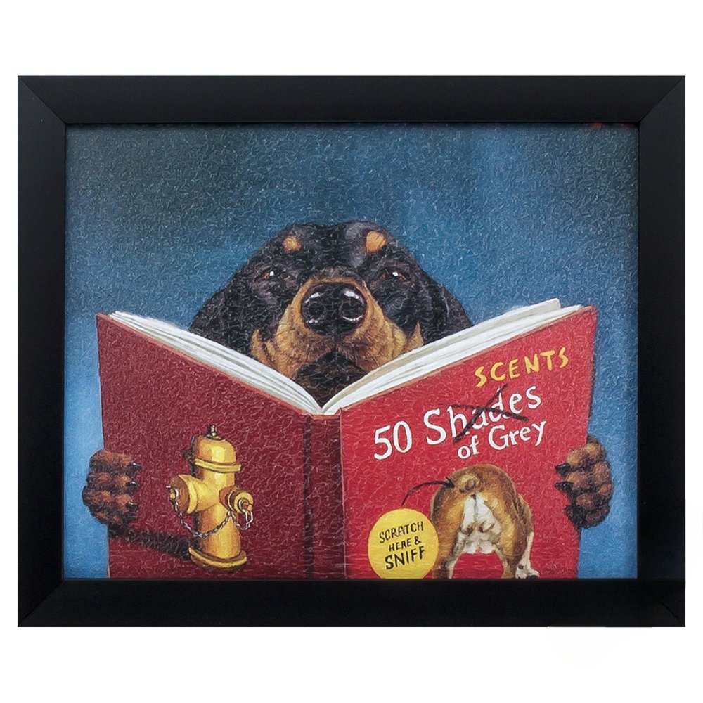 11" X 9" Black Frame 50 Scents Of Gray — view 1