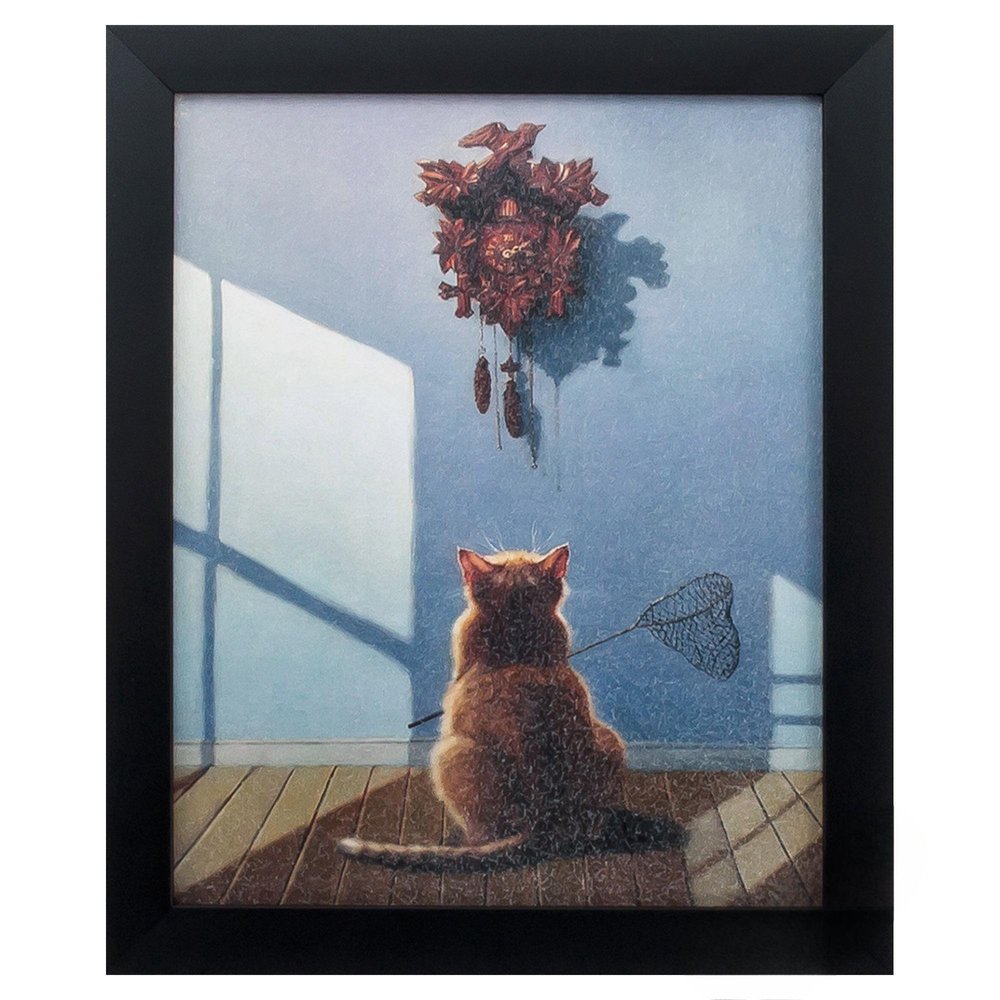 9" X 11" Black Frame A Timely Lunch — view 2