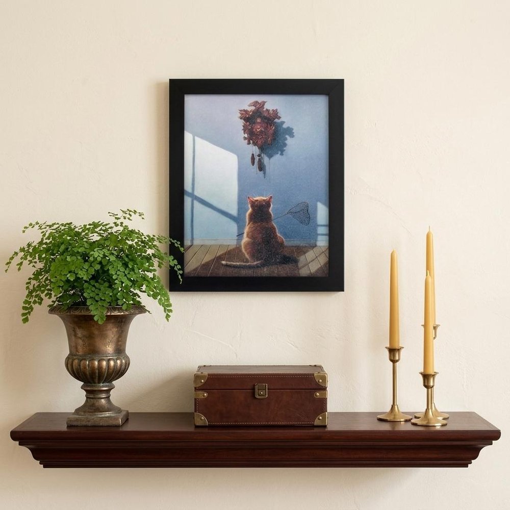 9" X 11" Black Frame A Timely Lunch — view 5