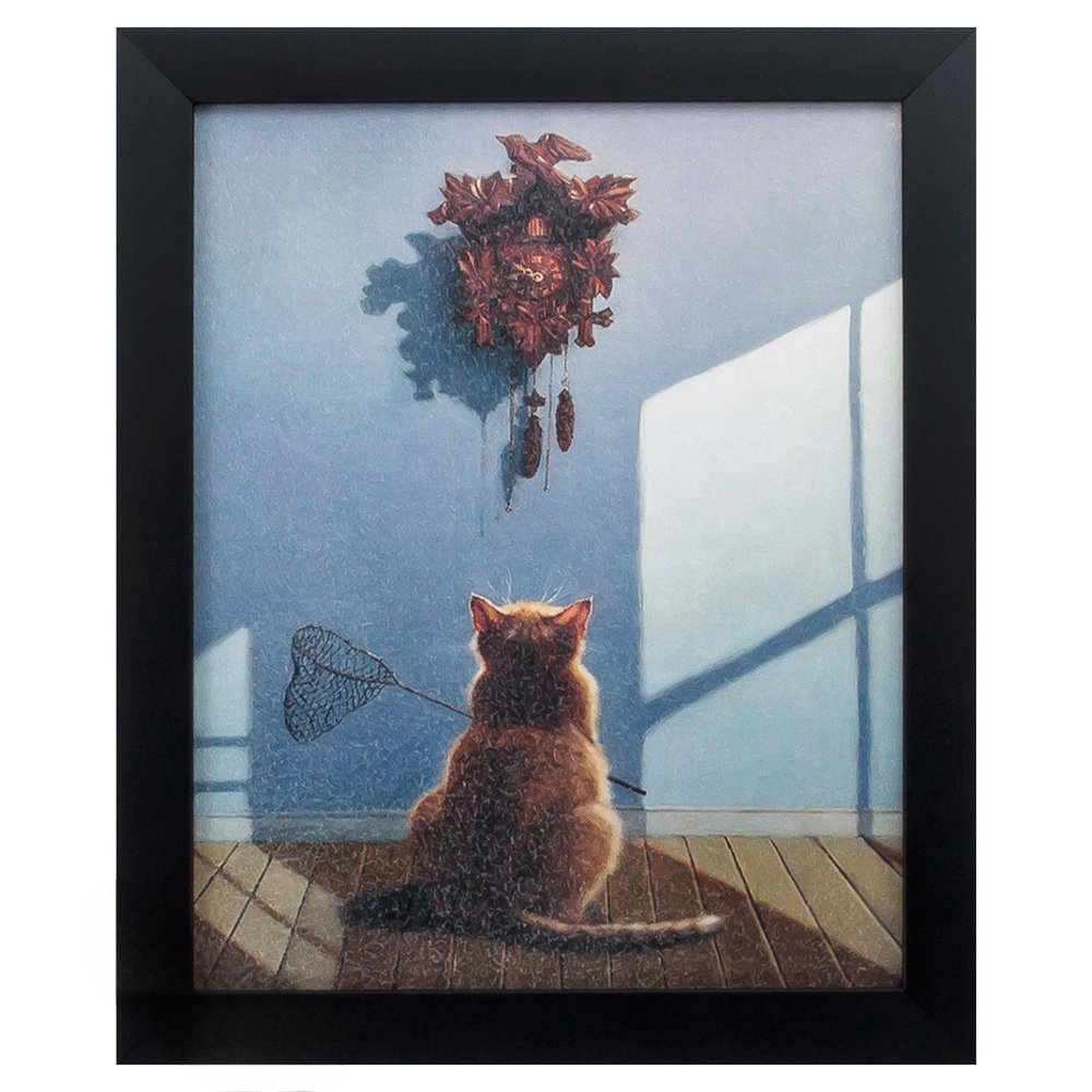 9" X 11" Black Frame A Timely Lunch — view 4