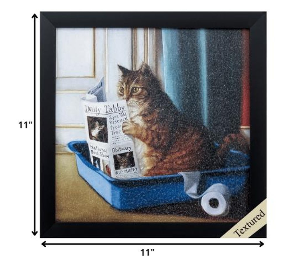 11" X 11" Black Frame Kitty Throne — view 1