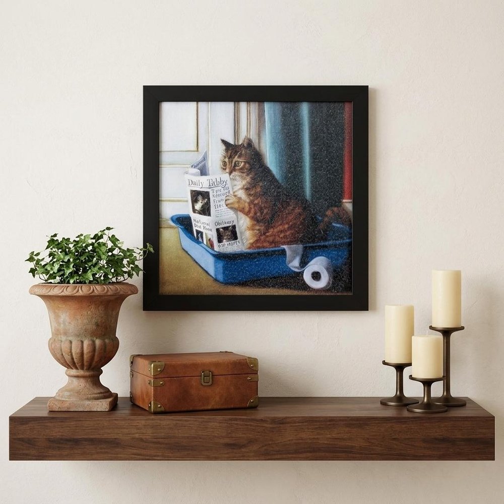 11" X 11" Black Frame Kitty Throne — view 5
