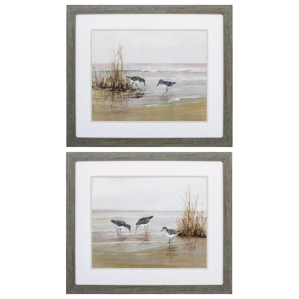 28" X 24" Woodtoned Frame Early Risers (Set Of 2) — view 1
