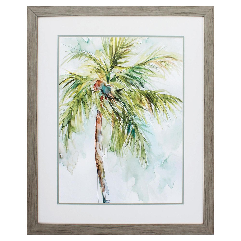 27" X 33" Woodtoned Frame Palm Breezes I — view 1