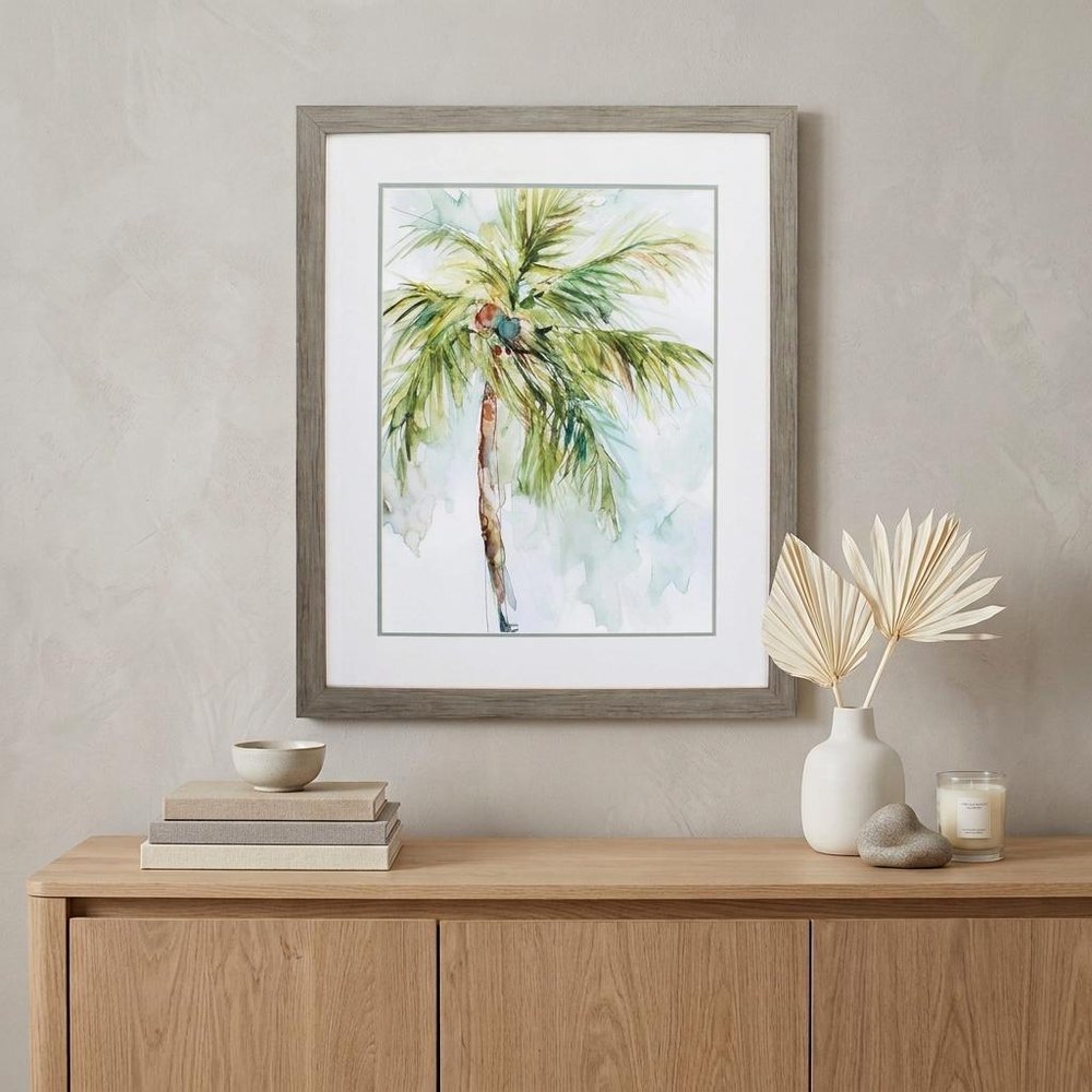 27" X 33" Woodtoned Frame Palm Breezes I — view 6