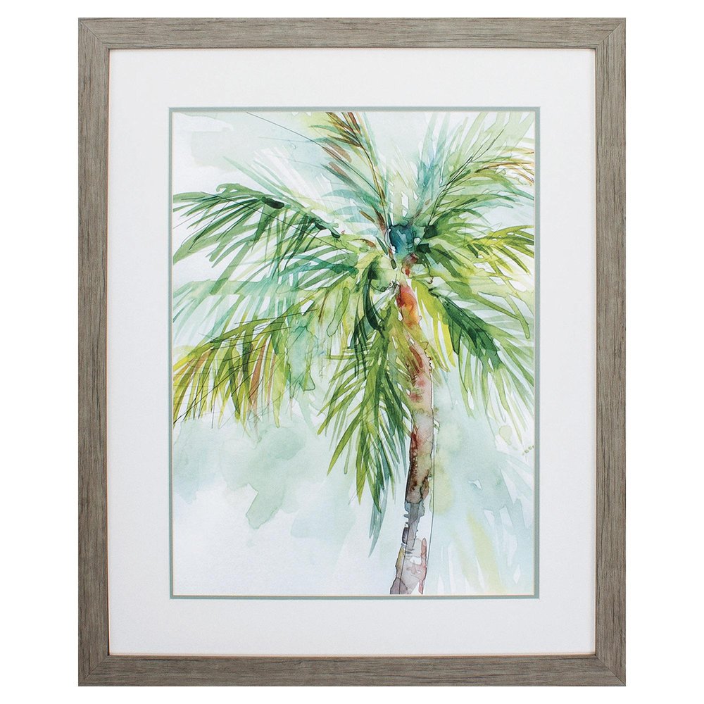 27" X 33" Woodtoned Frame Palm Breezes Ii — view 1
