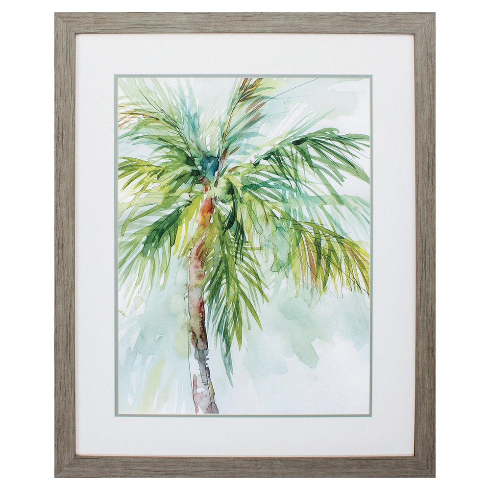 27" X 33" Woodtoned Frame Palm Breezes Ii — view 3