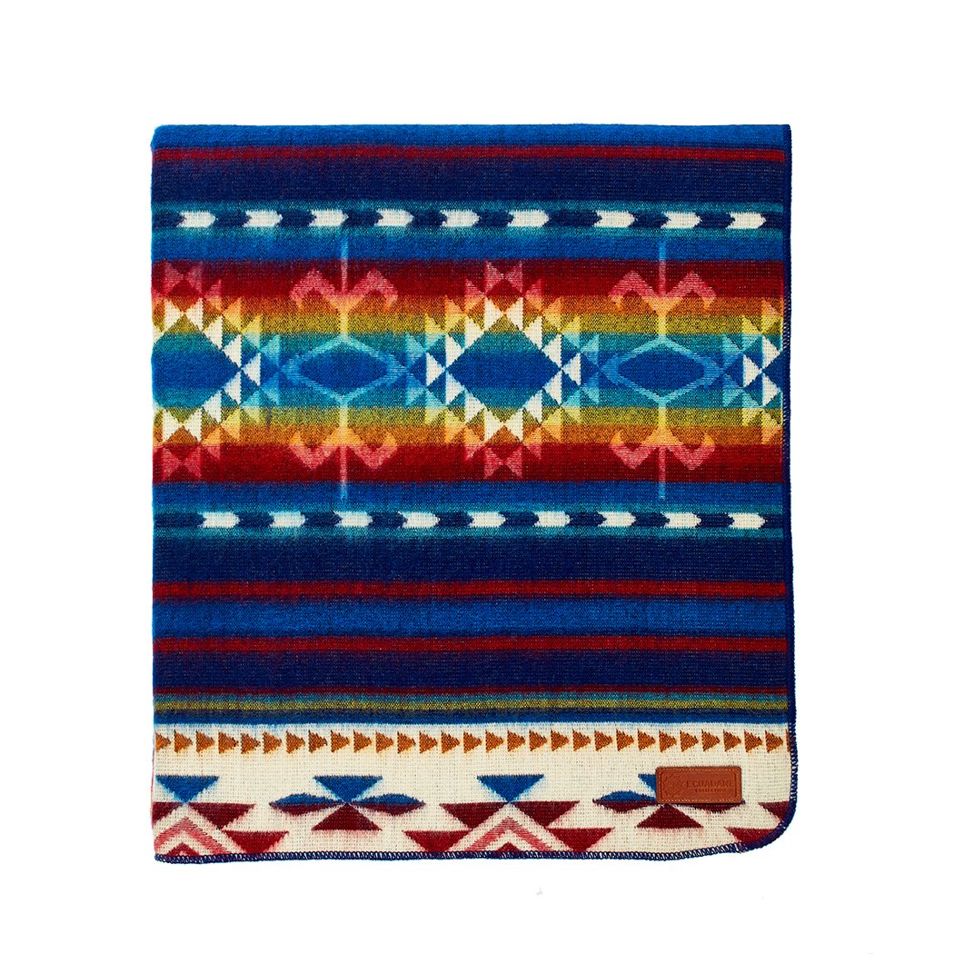 Ultra Soft Southwestern Rainbow Handmade Woven Blanket