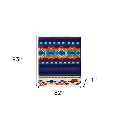 Ultra Soft Southwestern Rainbow Handmade Woven Blanket