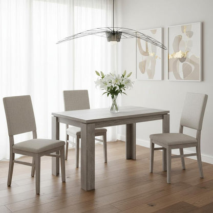 47" Gray Dining Table HomeRoots