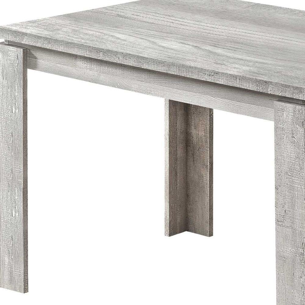 47" Gray Dining Table HomeRoots