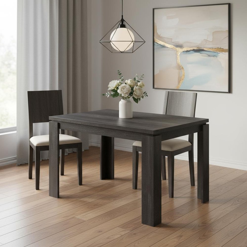 47" Black Dining Table HomeRoots