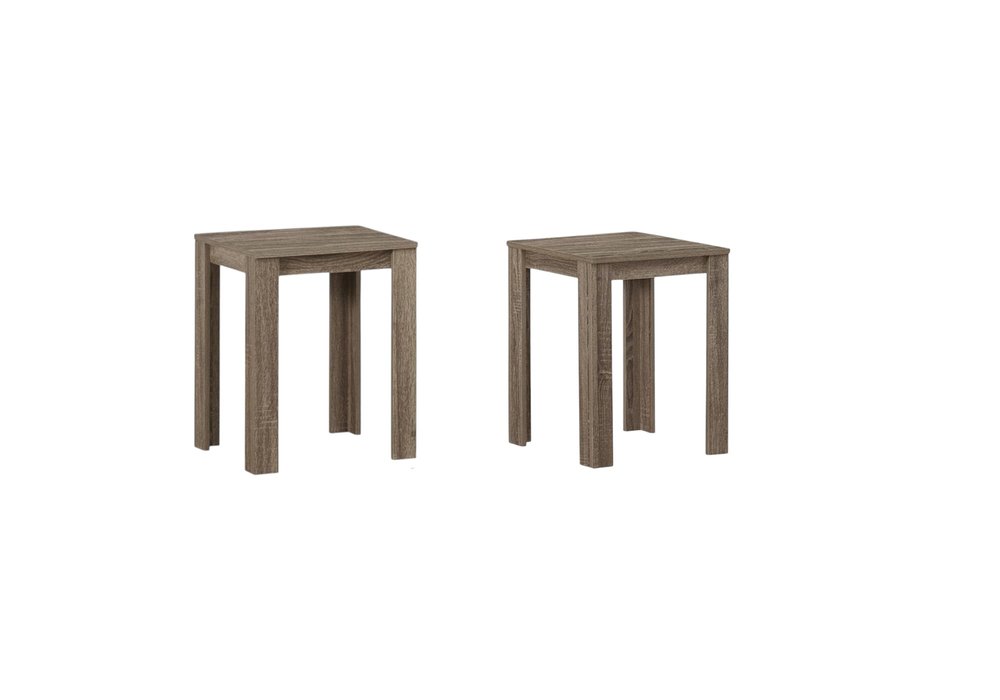 Set of Three 44" Taupe Coffee Table HomeRoots