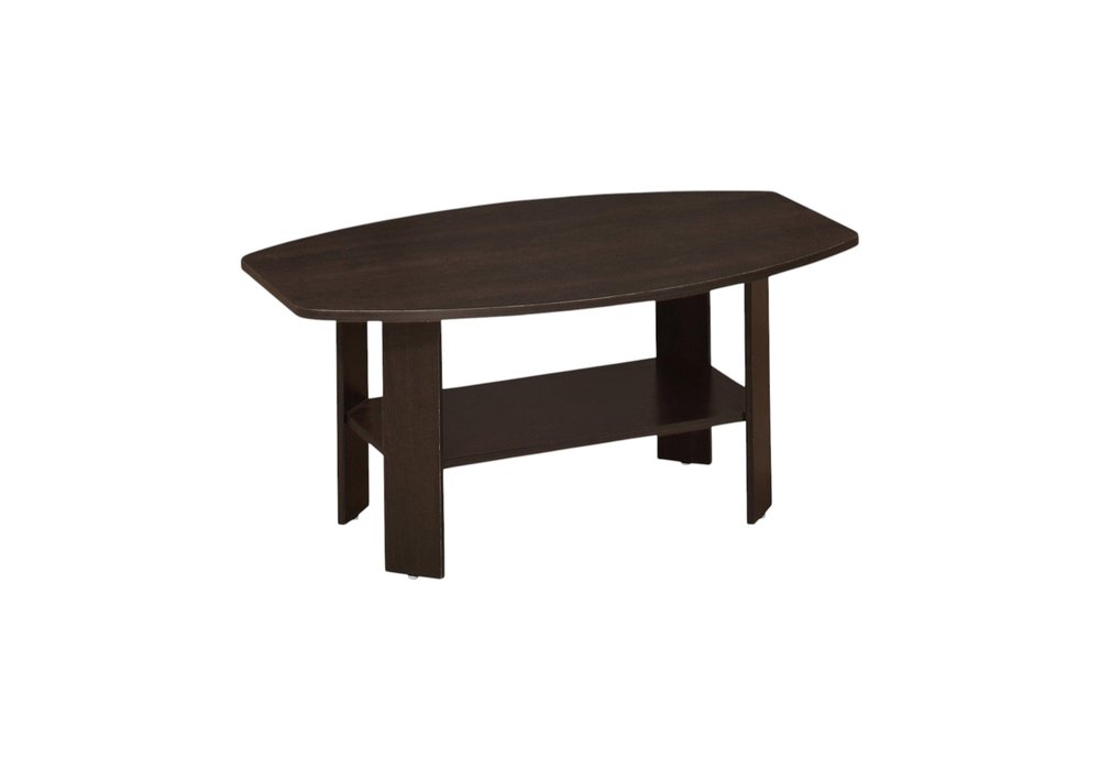 Set of Three 36" Brown Coffee Table With Shelf HomeRoots