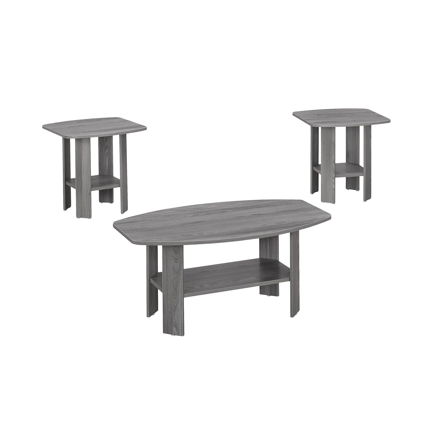 Grey Table Set - 3Pcs Set - FurniFindUSA