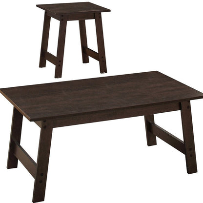 Set of Three 36" Espresso Coffee Table HomeRoots