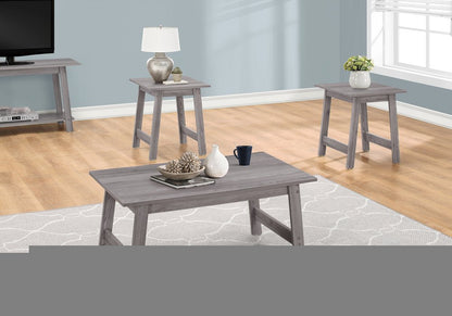 Set of Three 36" Gray Coffee Table HomeRoots
