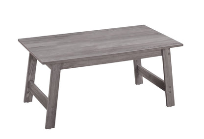 Set of Three 36" Gray Coffee Table