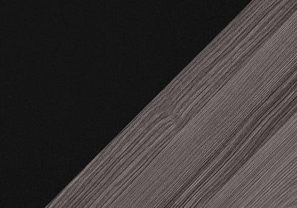 Set of Three 42" Gray And Black Coffee Table With Shelf HomeRoots