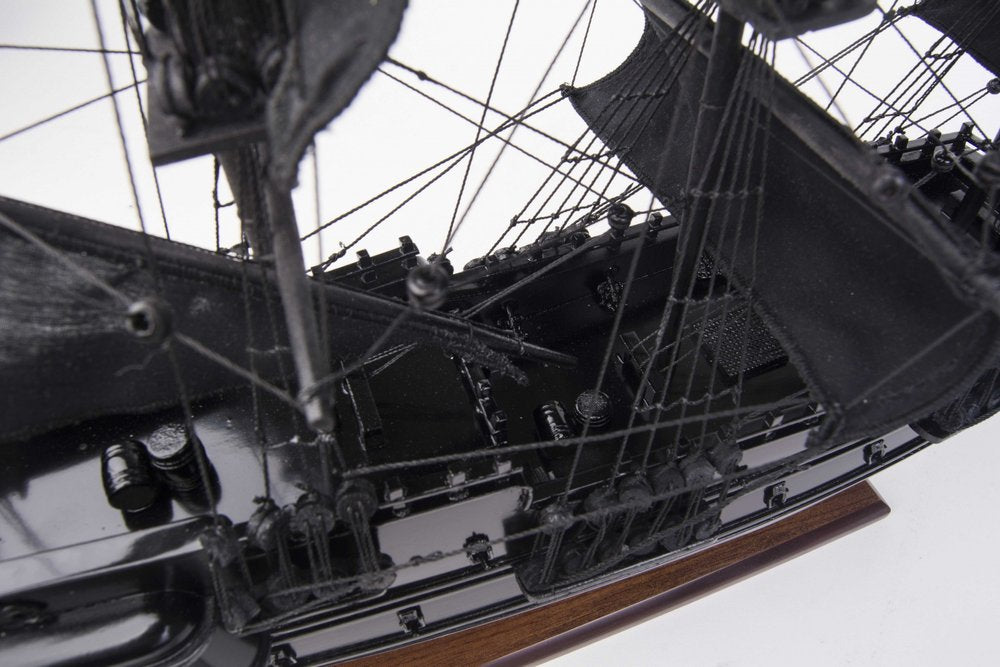6.5" X 20" X 19"Black Pearl Pirate Ship HomeRoots