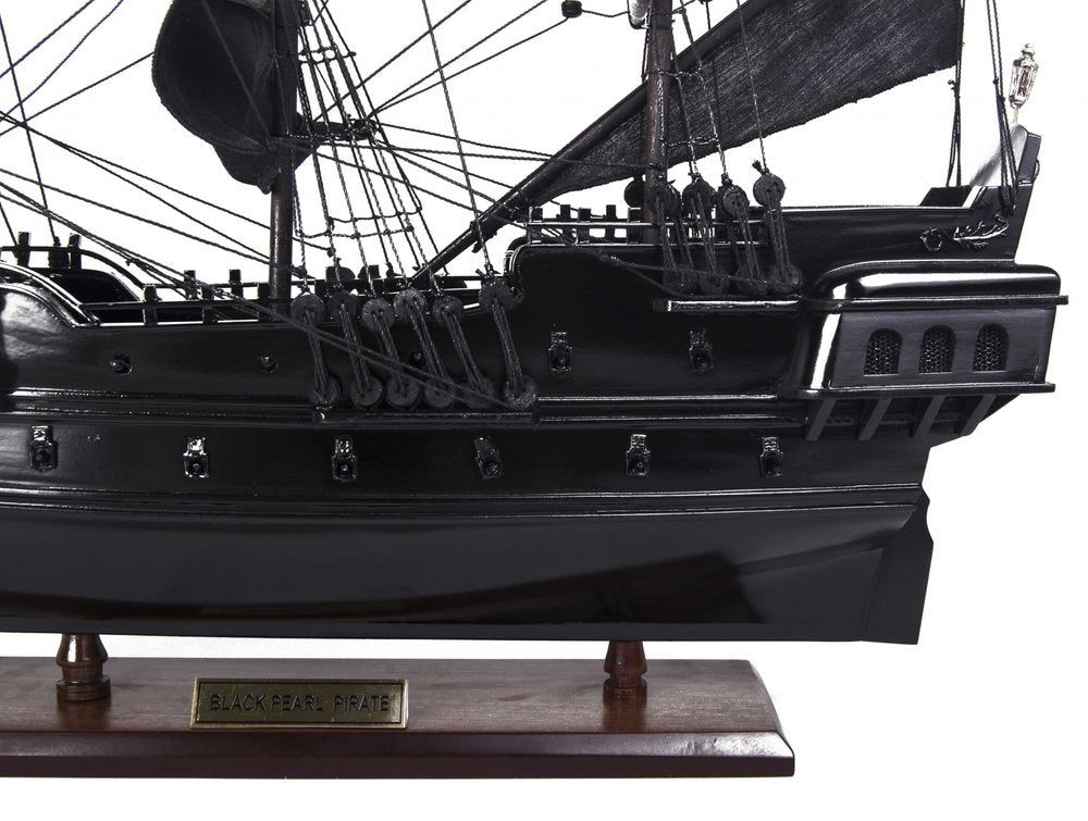 6.5" X 20" X 19"Black Pearl Pirate Ship HomeRoots