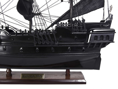 6.5" X 20" X 19"Black Pearl Pirate Ship HomeRoots