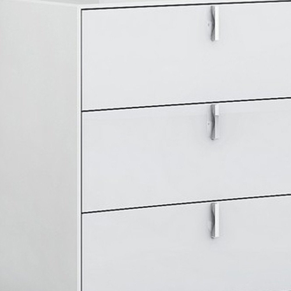 62" White Wood Six Drawer HomeRoots