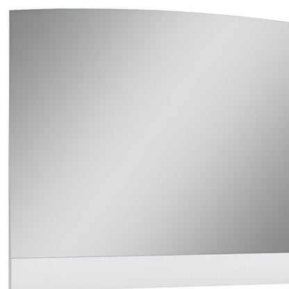 45" White Wood Framed Mounted Dresser Mirror HomeRoots