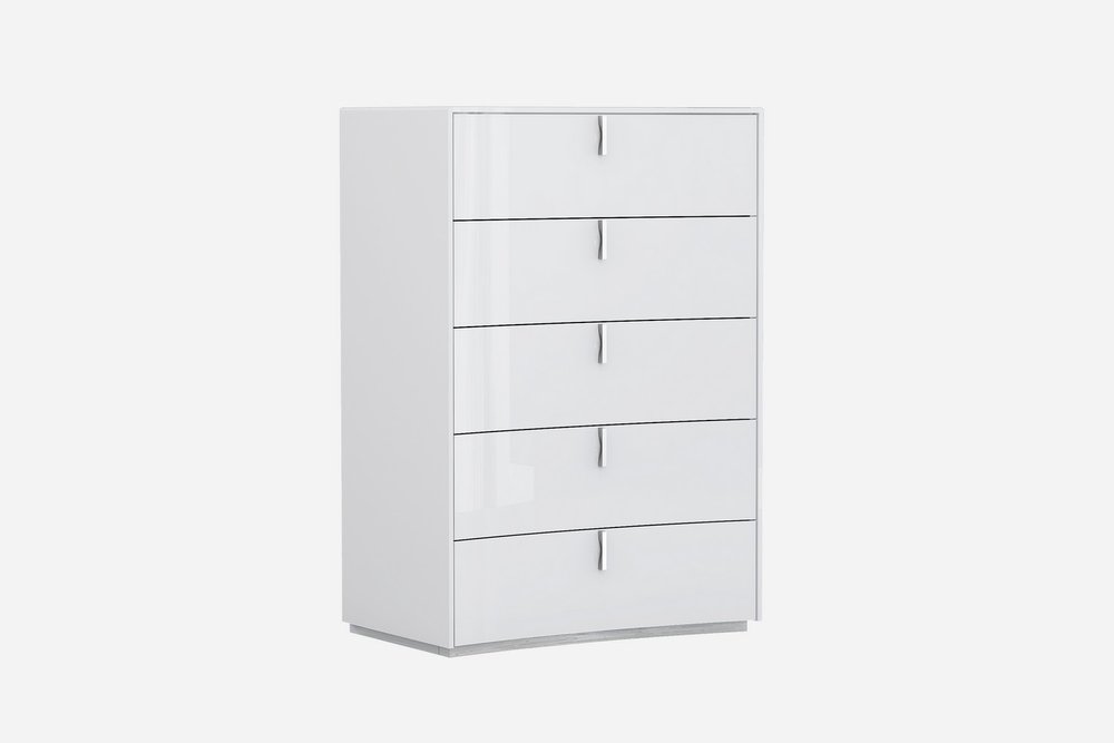 62" White Wood Six Drawer HomeRoots