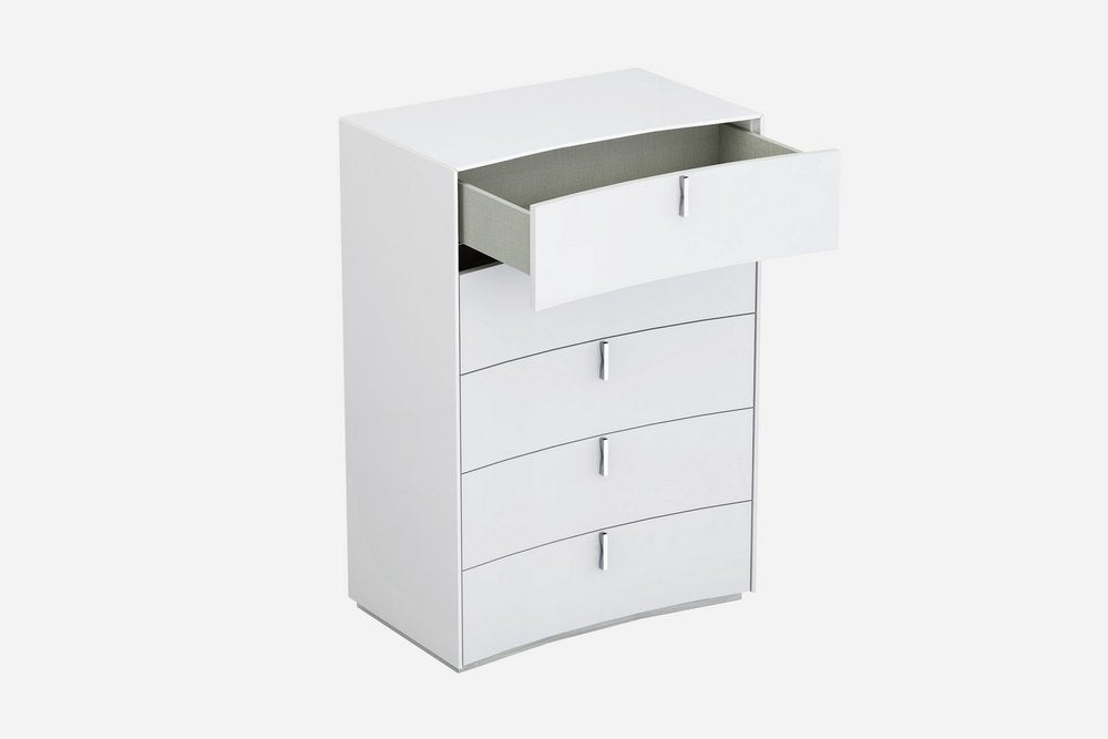 62" White Wood Six Drawer HomeRoots
