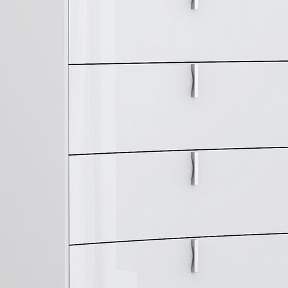 62" White Wood Six Drawer HomeRoots