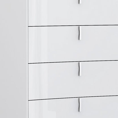 62" White Wood Six Drawer HomeRoots