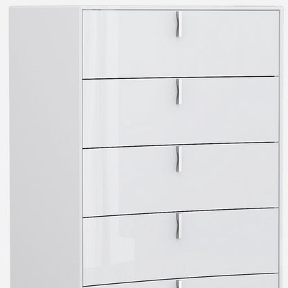62" White Wood Six Drawer HomeRoots