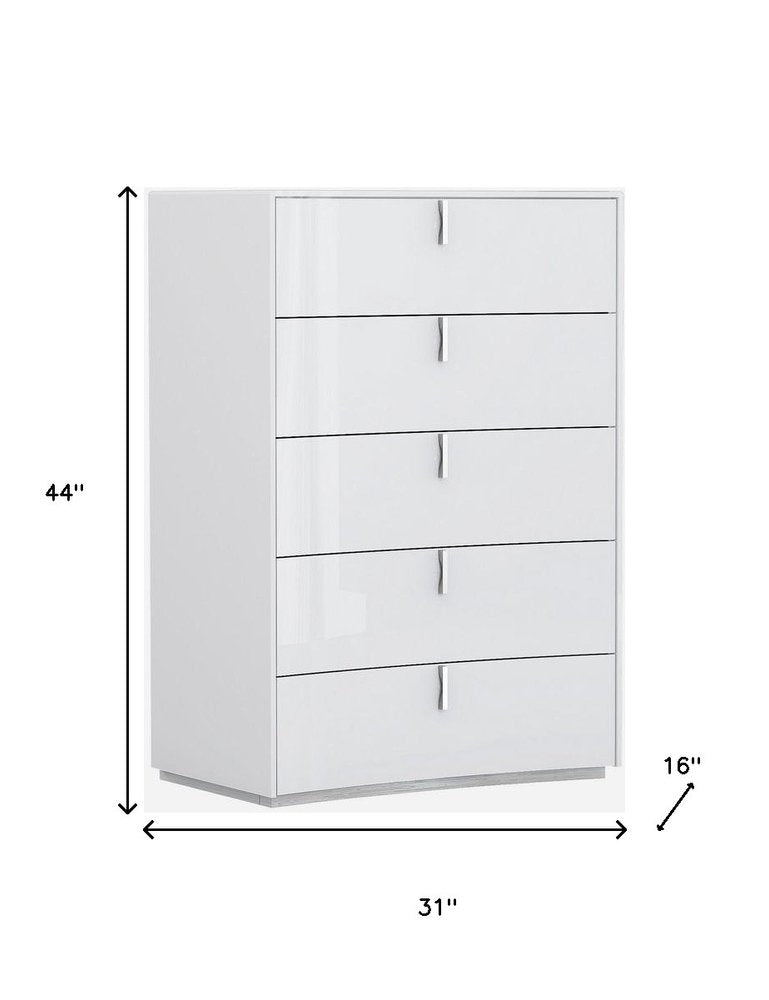 62" White Wood Six Drawer HomeRoots