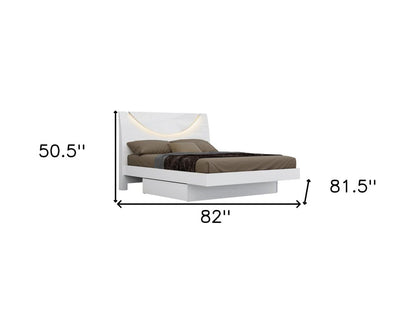 Four Piece White Solid and Manufactured Wood Bedroom Set With Mirror HomeRoots