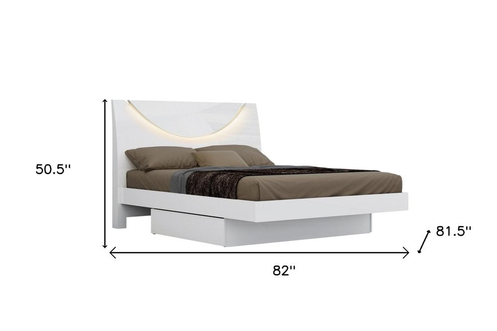 Four Piece White Solid and Manufactured Wood Bedroom Set With Mirror HomeRoots