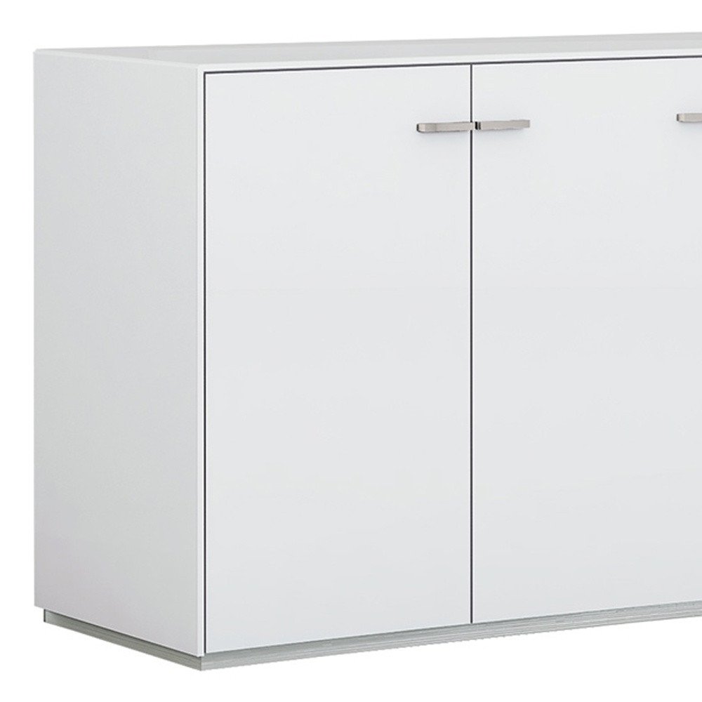 72" White Buffet Table with Four Doors HomeRoots