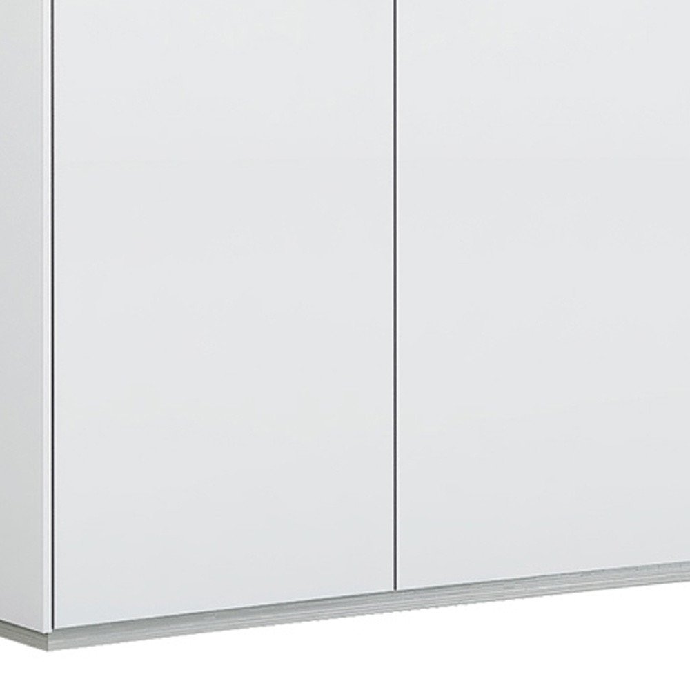 72" White Buffet Table with Four Doors HomeRoots