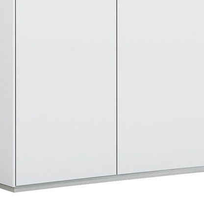 72" White Buffet Table with Four Doors HomeRoots