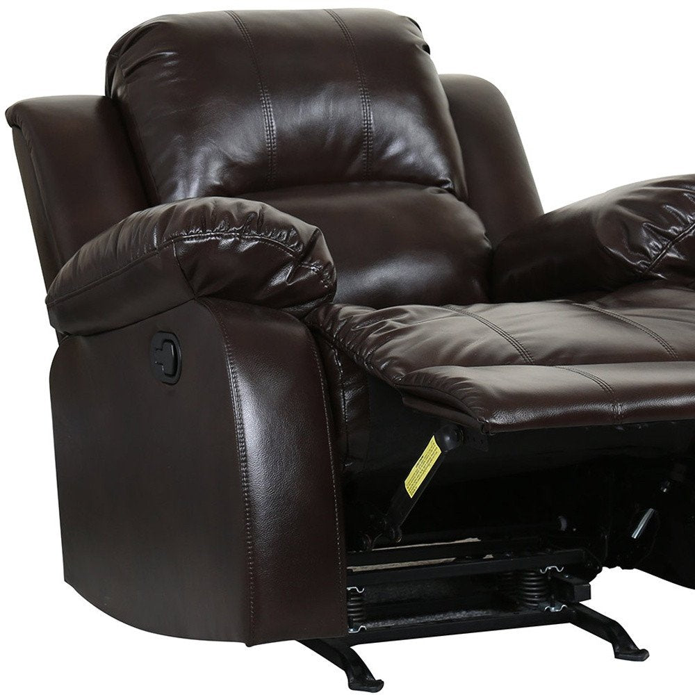 36" X 38" X 40" Brown  Chair HomeRoots