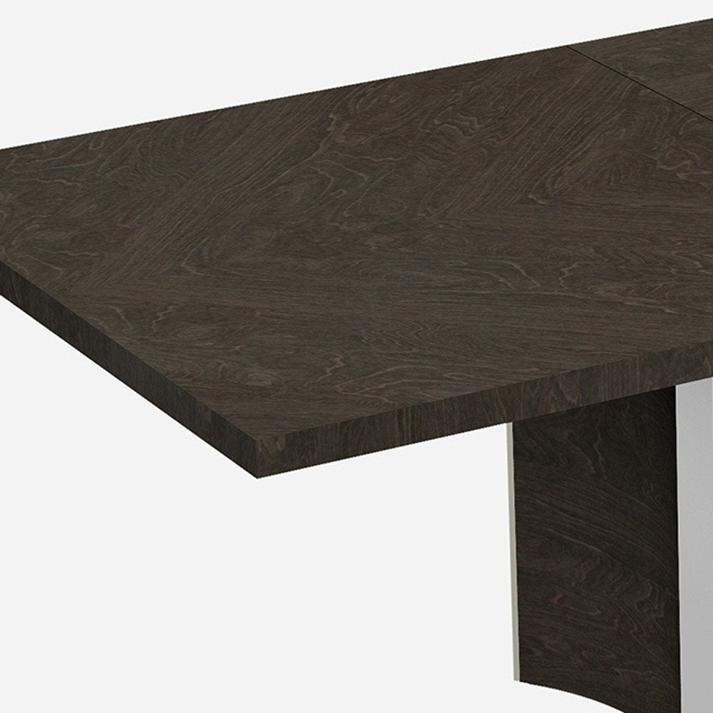 99" Gray Brown Solid Wood Dining Table HomeRoots
